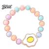 Toddler Safe Bead Bracelet for Kids Macaron Color Beads Elastic