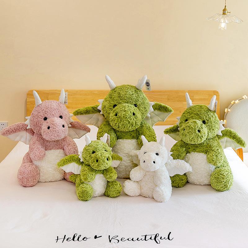 Sitting Version of the Little Dragon Doll Cute Dinosaur Throw Pillow Plush Toy Children's Companion Doll