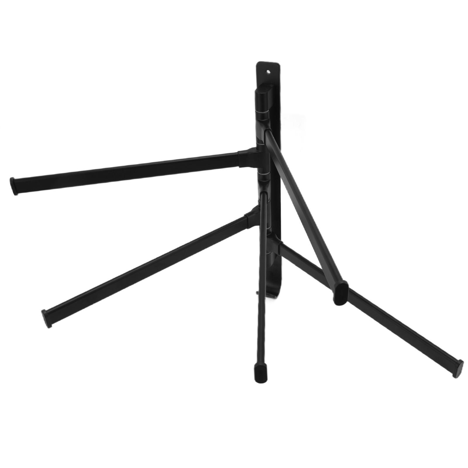 

Towel Rack Aluminum Alloy Towel Shelf with 5 Bars Rotatable and Durable for Bathroom and Kitchen Black