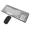 Wireless Keyboard Mouse Set Rechargeable Retro   2.4G Wireless   Keyboard Mouse Set