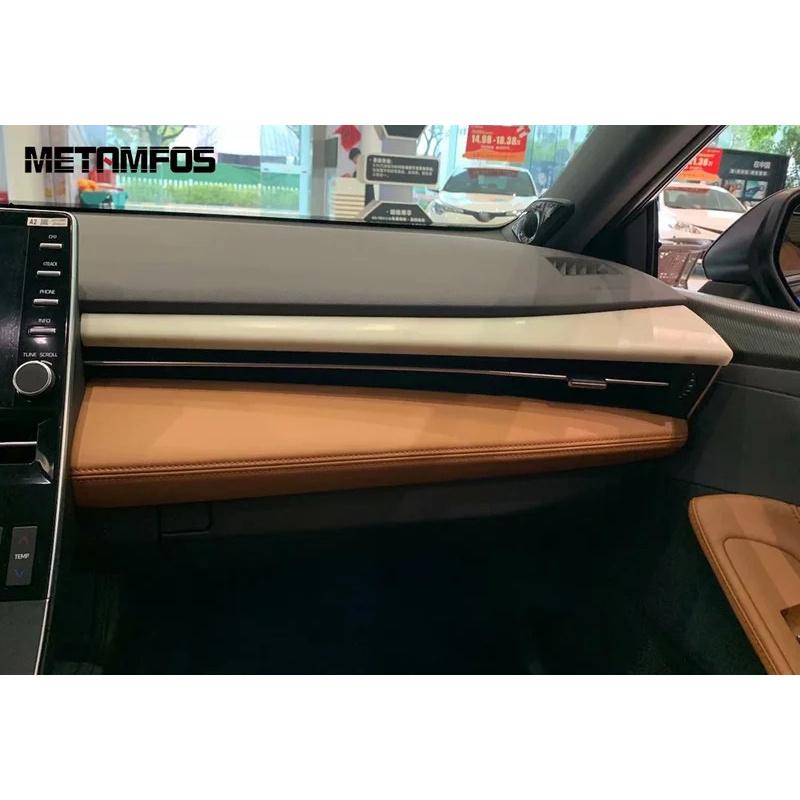 Interior Accessories For Toyota Avalon 2018-  2024 Carbon Fiber Center Console Dashboard Panel Strip Trim Car Styling