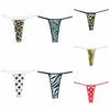 Lingerie Seamless Women Thongs Dots Underwear Leopard Panties Low Waist Ice Silk T-Back Briefs Plus Size