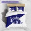 Real Sociedad FC Printed 3PCS Bedding Set Breathable Duvet Cover with Pillowcases Decorative Bed Linen for Bedroom Home