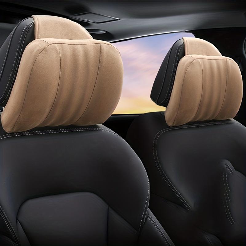 1Pc Breathable Car Headrest - Four - Seasons Universal, Zip - Detachable Memory Foam Pillow