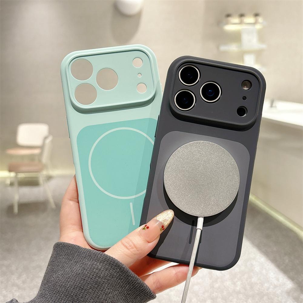 Liquid Soft Silicone Wireless Charging Magnetic For Magsafe Cases For Apple iPhone 17 16 15 14 Plus 13 Pro Max Shockproof Cover