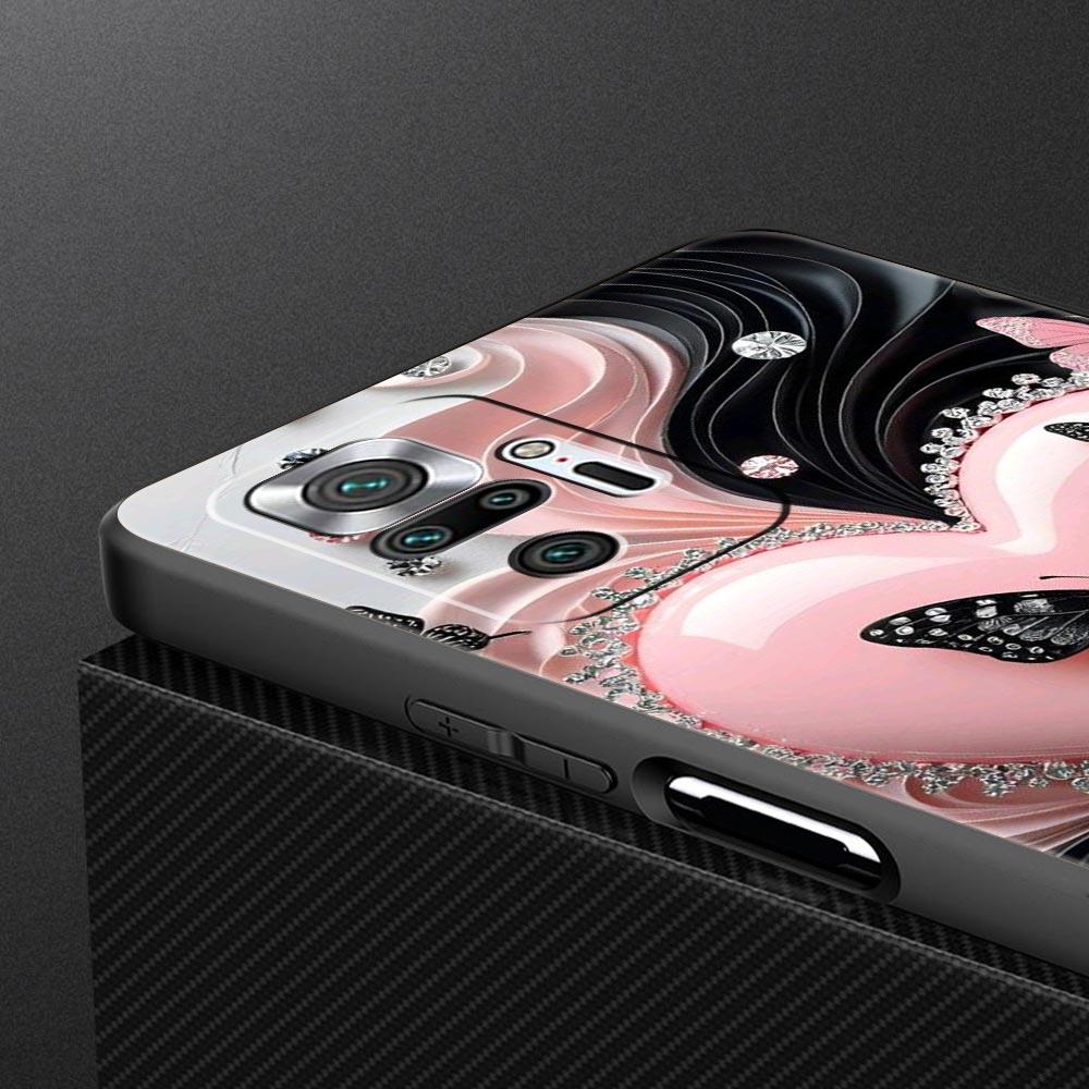 Colored Love Heart Printed Phone Case Cover for Redmi 14C 10C Note 15 14 13 12 10 11 K40 Pro Plus 5G Shockproof Soft TPU Shell