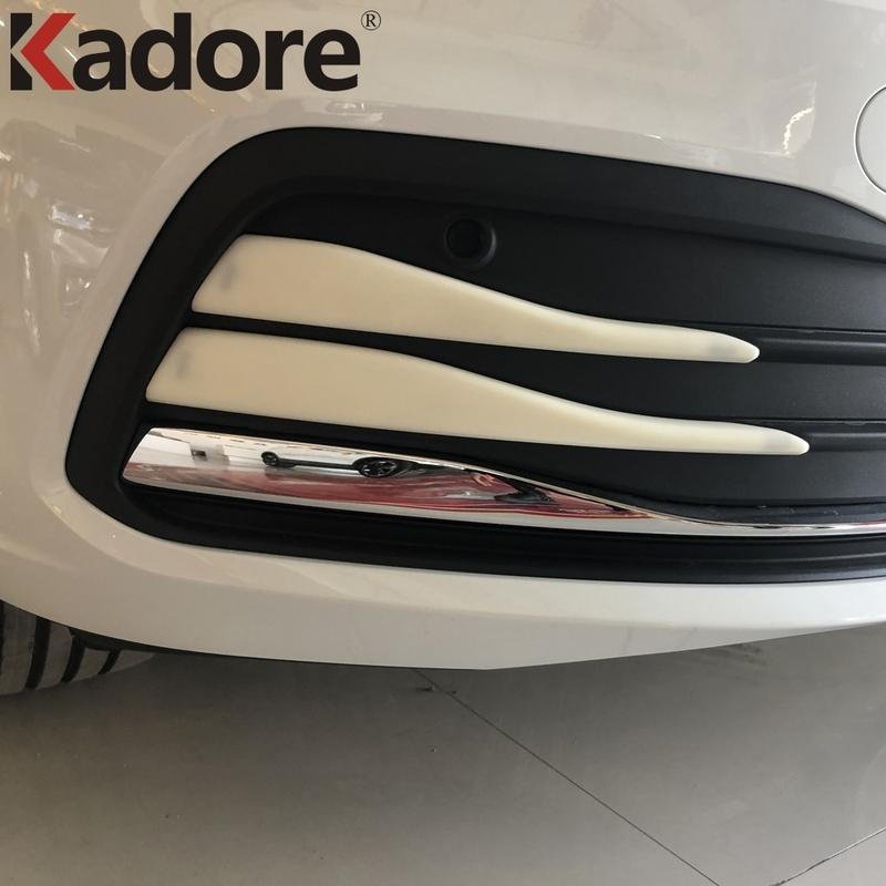 For Volkswagen VW Golf 8 MK8 Pro R Carbon Car Front Bumper Grille Grill Cover Trim Fog Light Trims Accessories