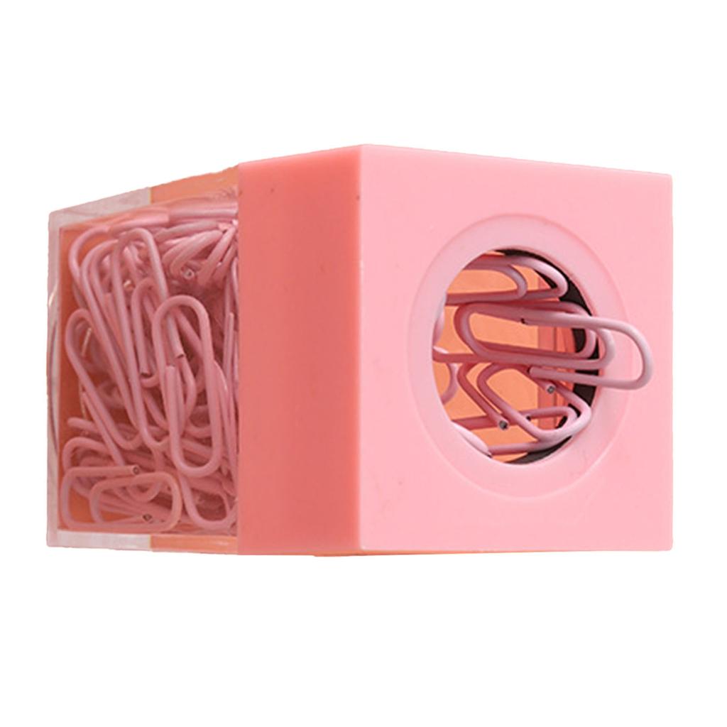 Magnetický zásobník na kancelářské sponky s velkou kapacitou, průhledný organizér na kancelářské sponky na stůl