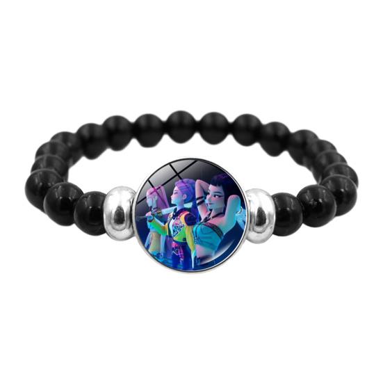 Yousheng Korean Pop Beaded Bracelet Anime Inspired Fashion Bracelet Colorful Beads Bracelet for Women Men Girls Boys Fans