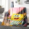 1Pc Spongebob Pajamas Blanket Soft Throw Blanket For Home Bedroom Bed Sofa Travel Office Solid Christmas Blanket