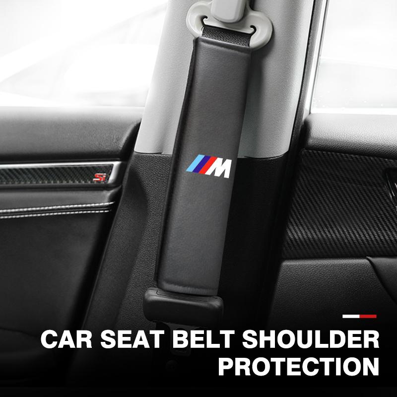Car Belts Covers Padding Carbon Fiber Belt Shoulder Accessories For BMW E30 E34 E36 E39 E46 E52 E53 E60 E61 E62 E70 E71 E83