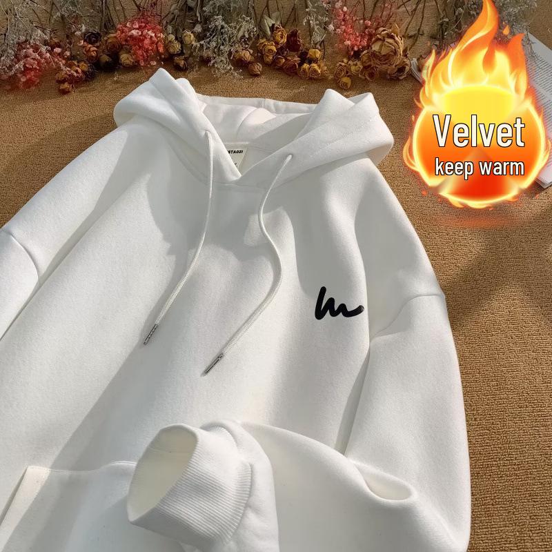 Men's Heavyweight Loose Fit Hoodie - Autumn/Winter 2024 American Style Sweatshirt Jacket, 250g