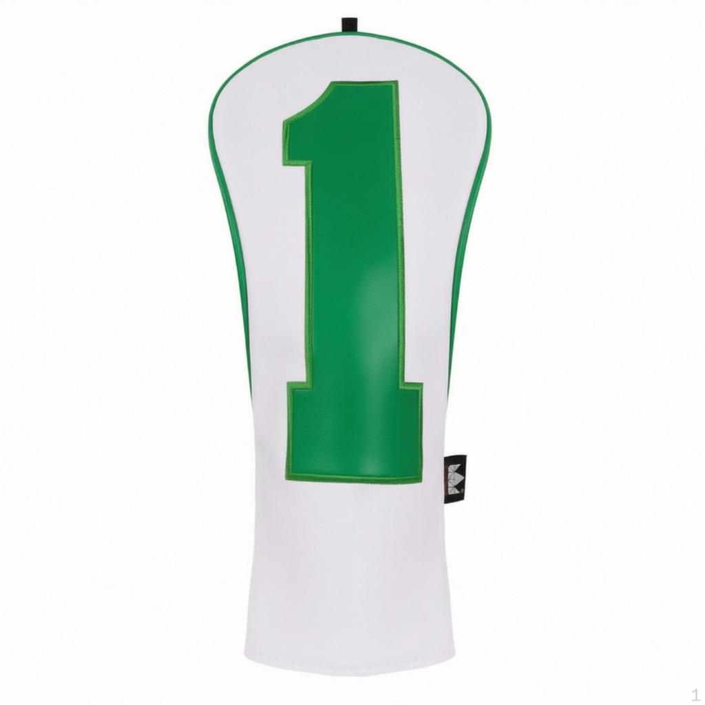 Golf Headcover Guarding Wood Elasticized Club Cover for Golfers, Travel Grn Big Num