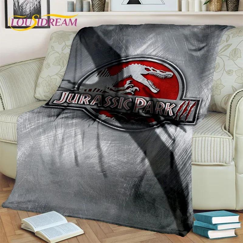 Jurassic Park Dinosaur 3D Cartoon Blanket,Flannel Throw Blanket for Home Bedroom Bed Sofa Picnic Office Hiking Leisure Nap Gift