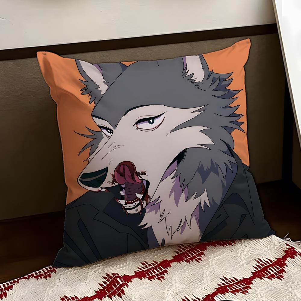 Cartoon BEASTARS Cushion Cover Reversible Soft Durable Pillow Cover Home  Car MultiScene Use for Daily Comfort