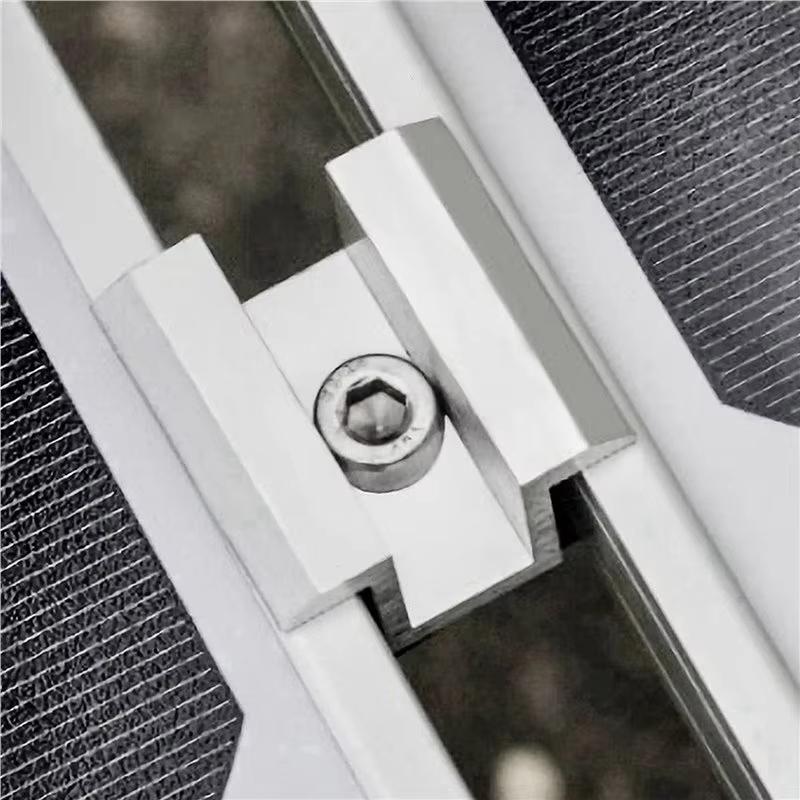 Solar Panel Mid Clamp Heavy Duty Aluminum Rust Resistant Strong Fixation for Portable Solar Panel Setup