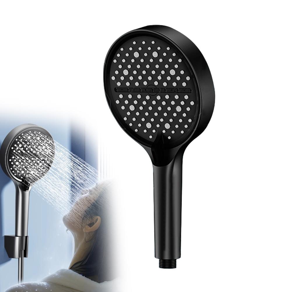 

Big Panel Three Speed Adjustment Bathroom Supplies Head Massage Portable Shower Filter Showers For Bathroom Accessories чёрный