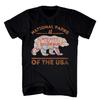 National Parks Bear USA Typography Graphic T-shirt