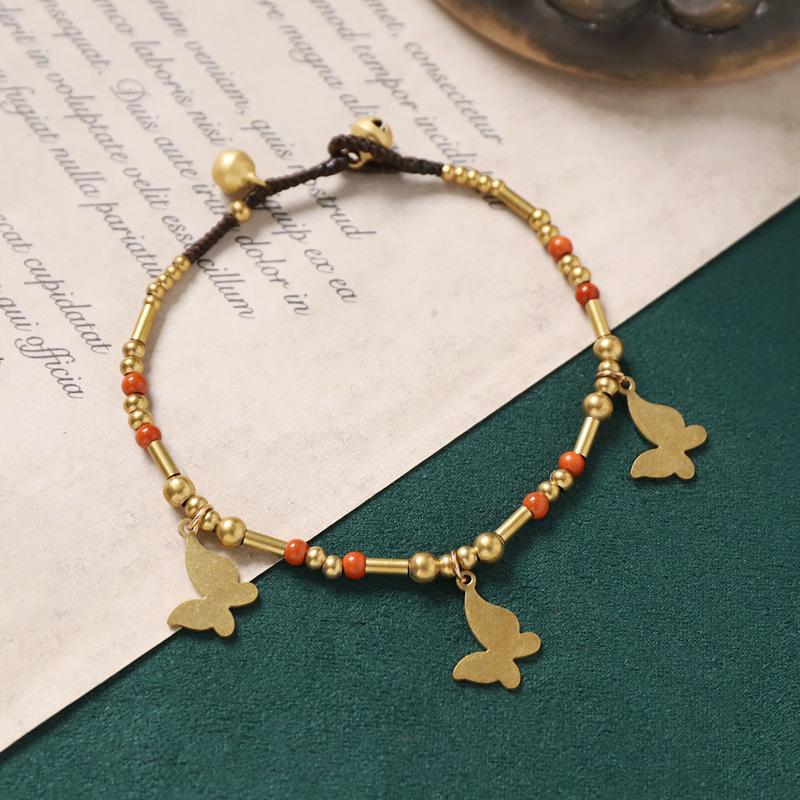 Ethnic style woven bracelet, retro style bead string, Chinese style accessory bracelet