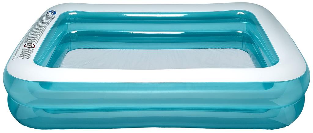 JILONG Giant Rectangle Pool, 228cm, Approximately 228 x 148 x 47cm (Inflated Size), JL-697866 BL