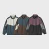 Retro Tri-Color Stand-Up Collar Casual Jacket - Men's Trendy Versatile Student Top for Spring and Autumn