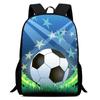 Kids Soccer Backpack Elementary School Students Large Capacity Lightweight Anti-Shock Ergonomic Design With Cartoon Print