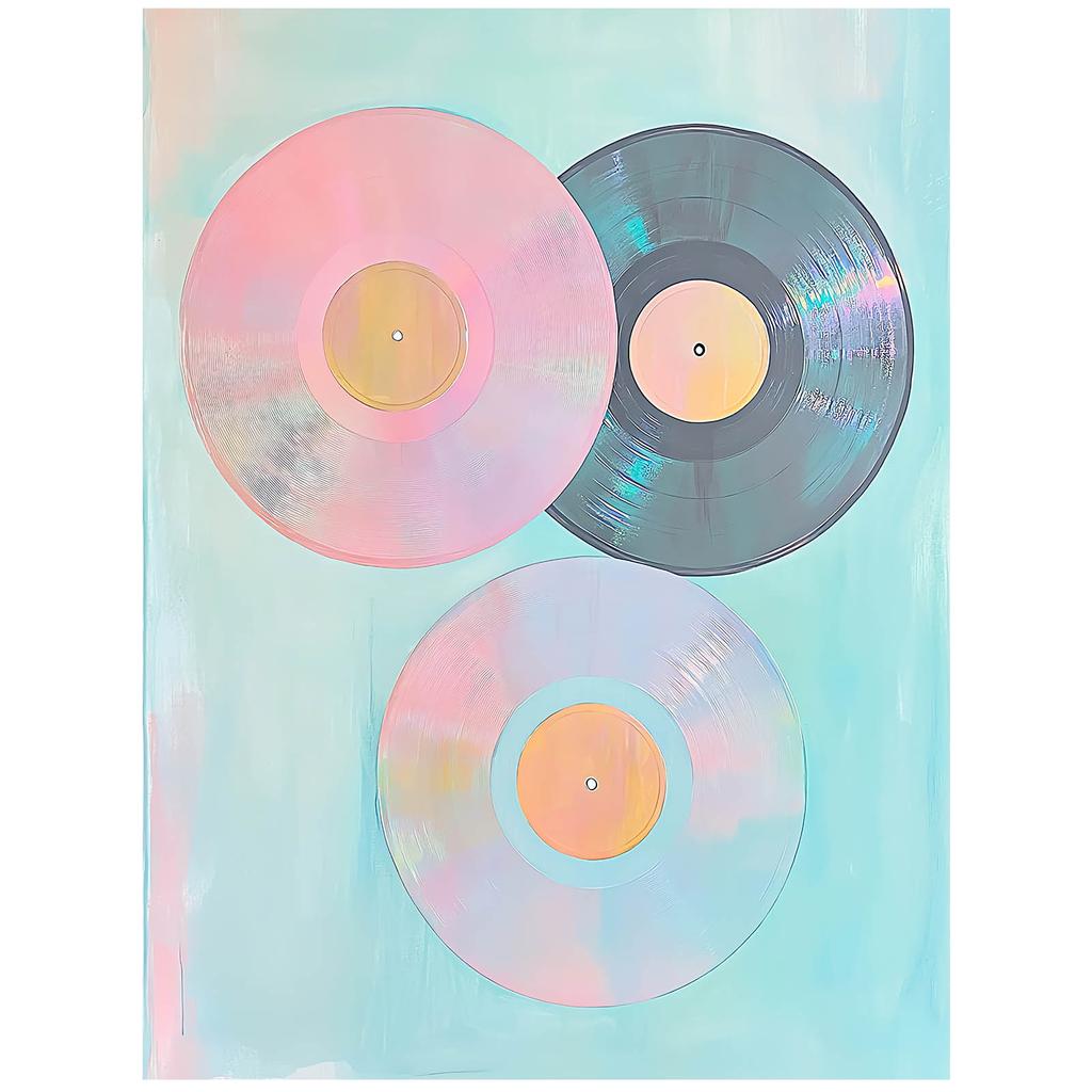 Poster Melodie der Farben Poster Melodie der Farben, 30X40 Cm, Holzrahmen Dunkelbraun, Mattpapier 230 Gsm