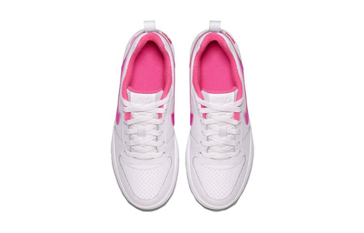 Nike Court Borough Low White Pink Blast GS 845104-100
