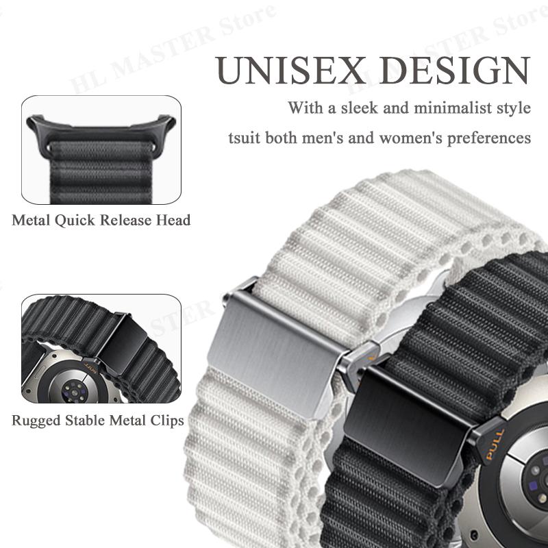 Řemínek pro Samsung Galaxy Watch Ultra 47mm Off-road Sport Nastavitelný pletený elastický řemínek pro Galaxy Watch Ultra 47mm Řemínek