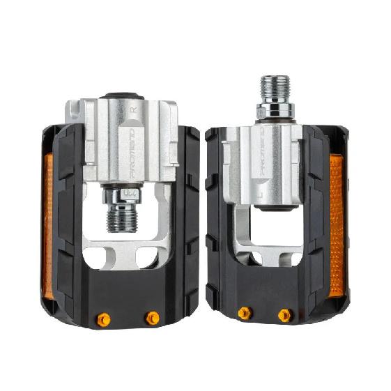 Folding Bike Pedals Foldable Pedal MTB Road Bike Road Bike Anti-Skid Reflective Sealed Bearing Cr-Mo Universal Pedals 9/16