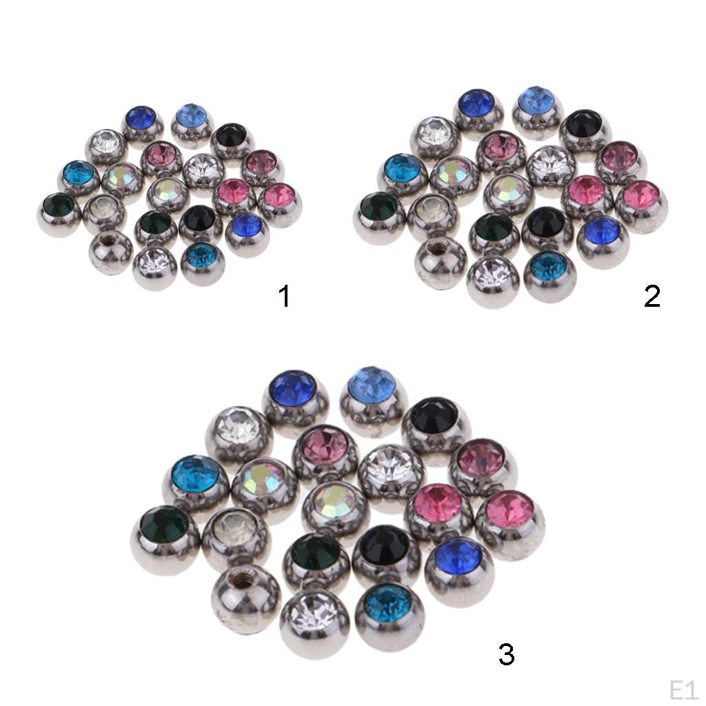 20 Pieces Replacement Balls Tongue Jewelry