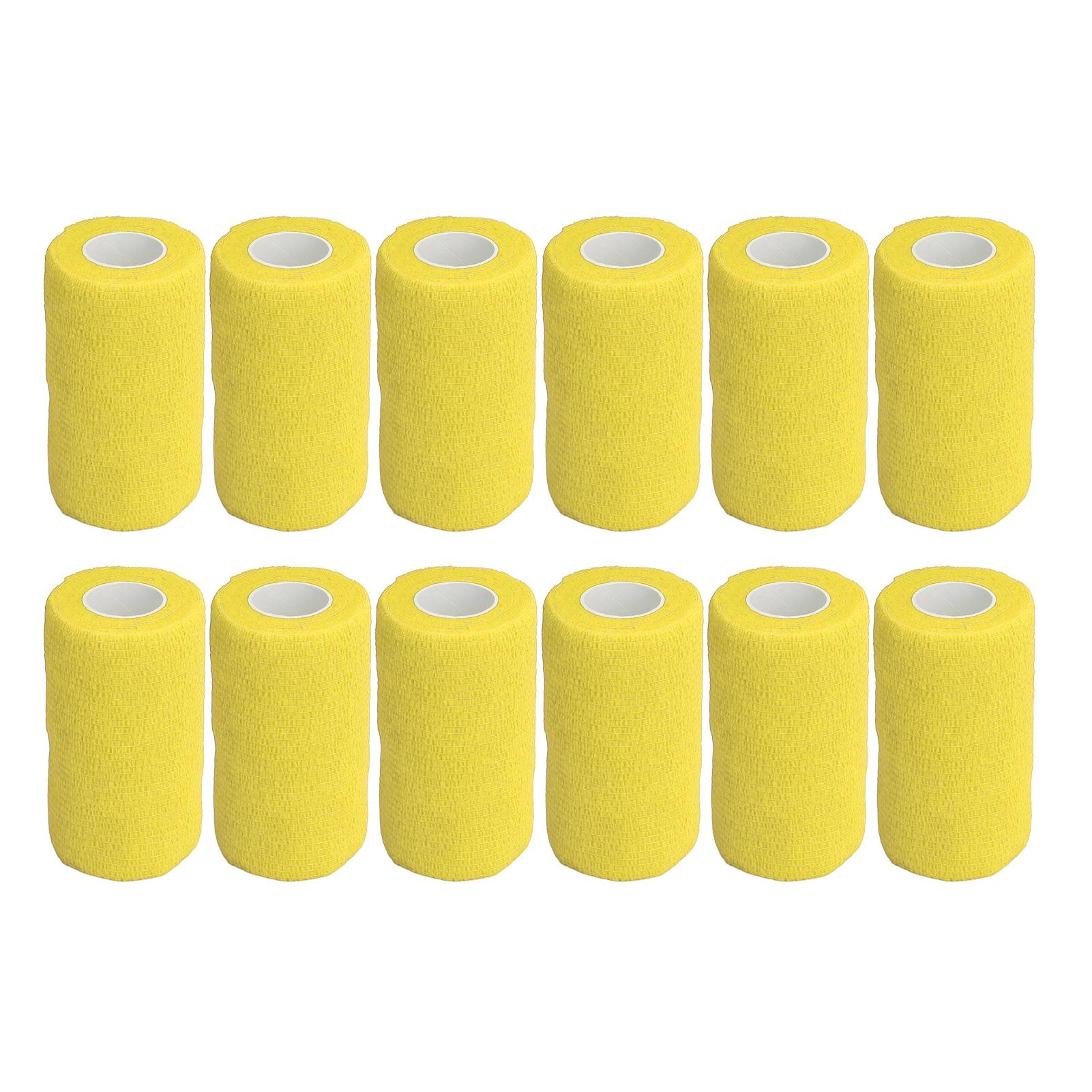 12 stuks Zwachtelwikkel Natuurlijk Latex Elastische Zelfklevende Wikkel voor Koeien Honden Paarden 10cm