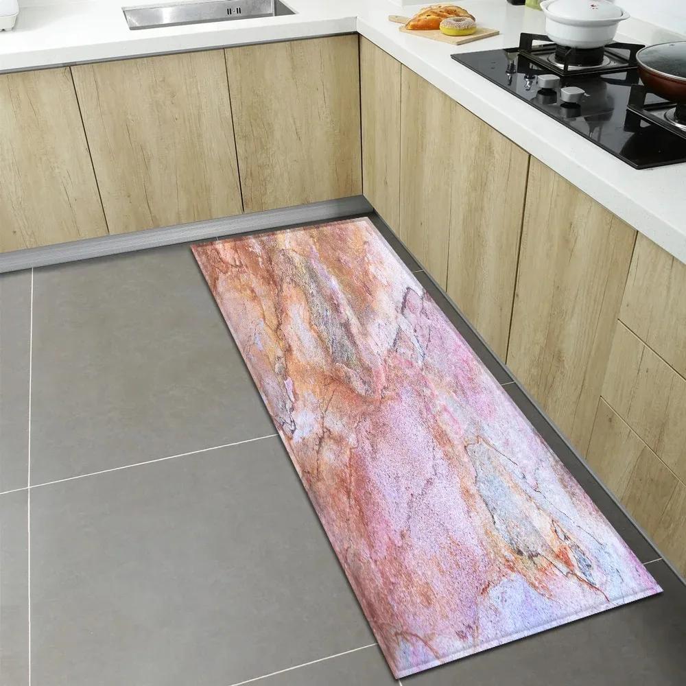 Wzorzysta Mata Podłogowa z Teksturą Marmuru do Domu Kuchni Dekoracja Przed Drzwiami Mata Podłogowa
