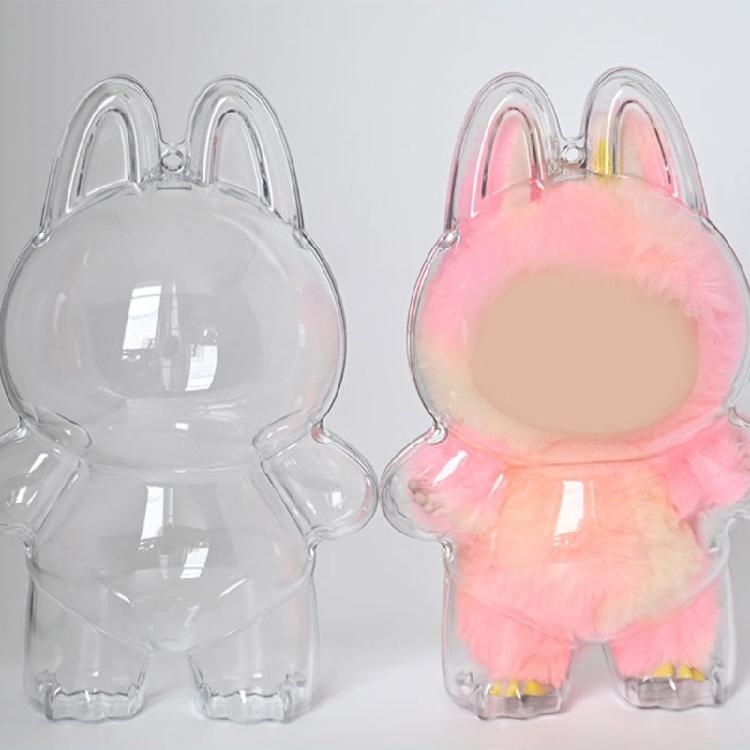 Clear Display Cover for 3rd Plush Figure Doll Hanging Plush Doll Case Model Figure Holder for Plush Doll Displaying