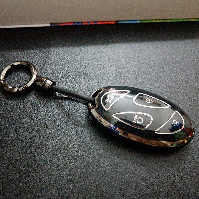 Fashion Tpu For Hyundai Grandeur Gn7 Kona Ev Lonic 7 Button Remote Car Key Case Cover Fob Bag Keychain Holder Accessories