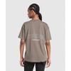 Gymshark Running Graphic Oversized T shirT Camo Brown B2b3y Nby9