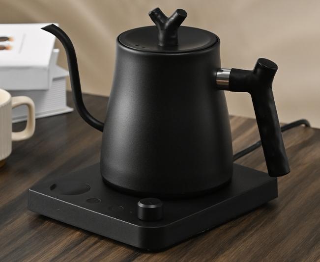 1000W Electric Kettle Household 304 Stainless Steel Coffee Pot Intelligent Temperature Regulation LED Display Safe Anti Scalding