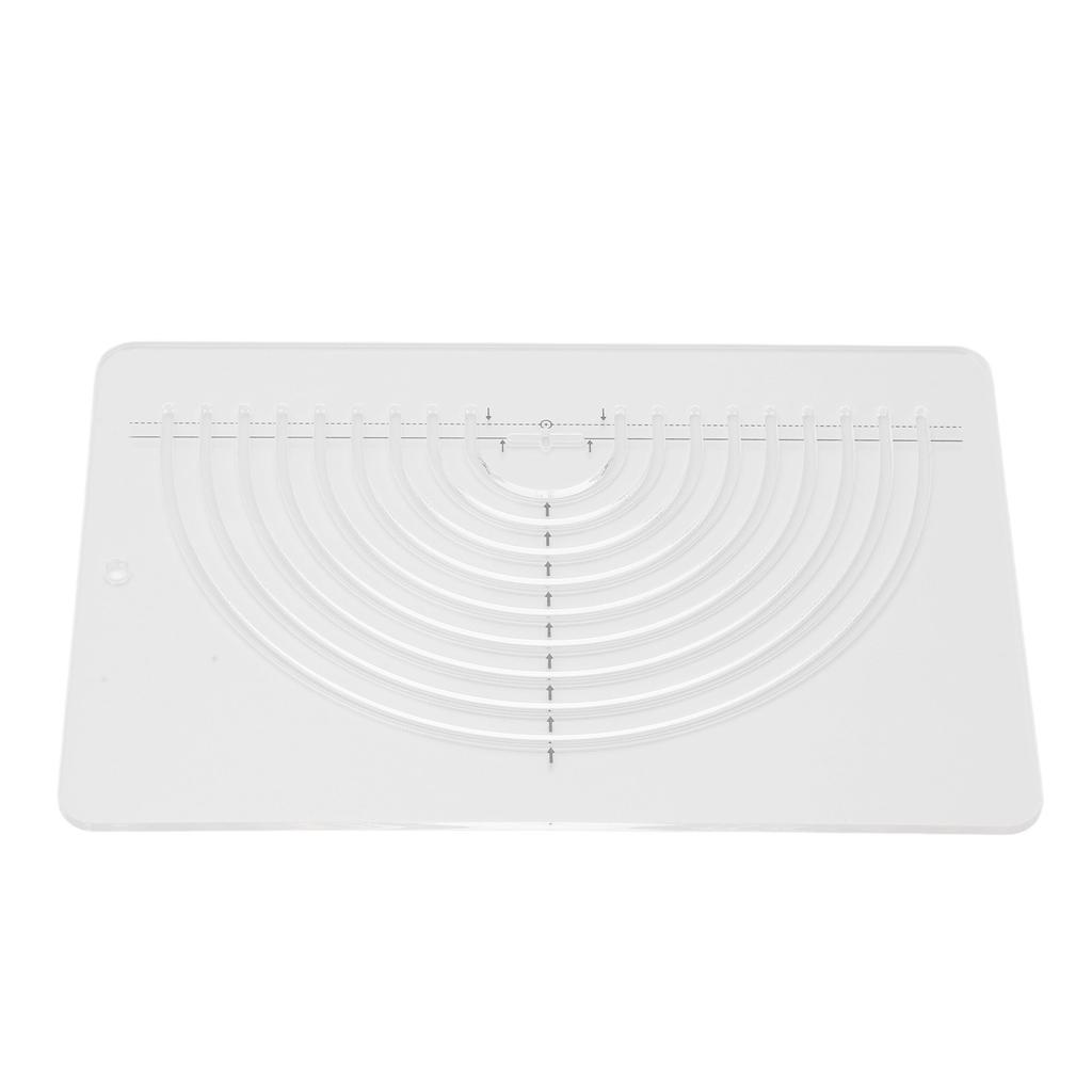 Circle Quilting Ruler Semicircle Durable Clear Acrylic Highly Accurate Wide Application Sewing