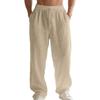 Loose-fit Men's Casual Homewear Linen Simple Light Luxury Sports Trousers