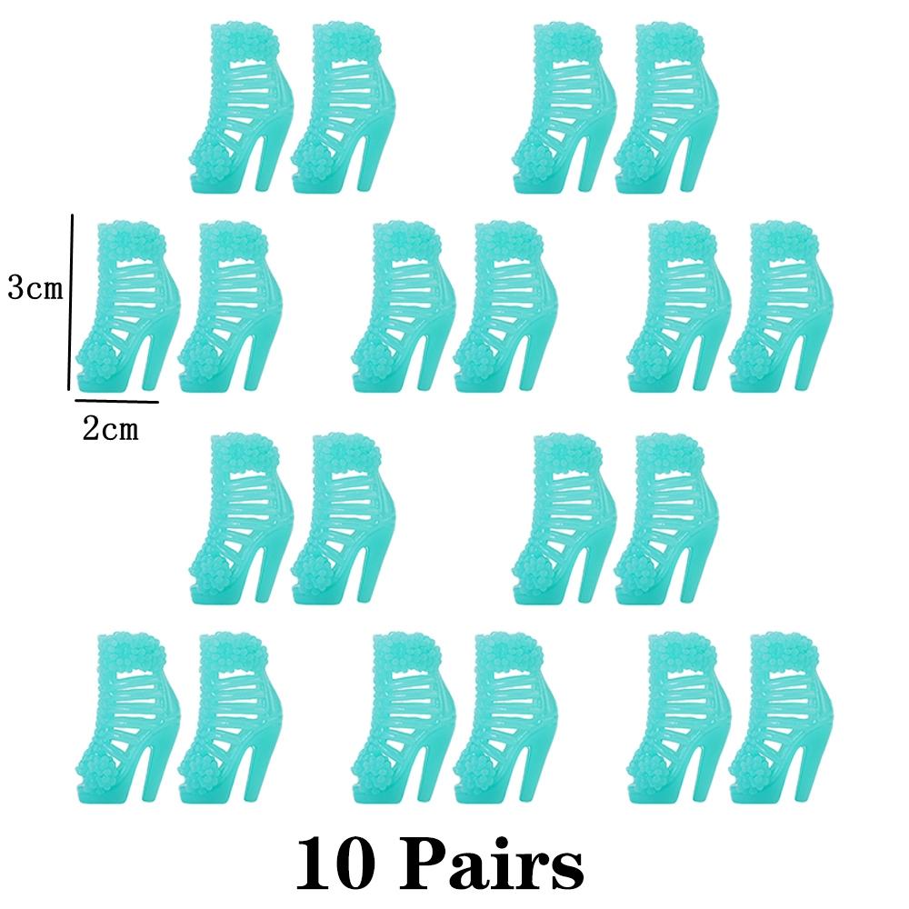 10 Pairs Fashion Doll Shoes 29CM Doll Sneakers Sports Shoes 11.5 Inch Doll Boots 1/6 Dolls Accessories 1/6 Doll DIY Toys GiftJJ
