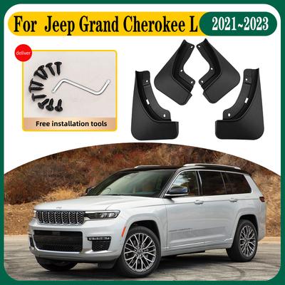 Car Mud Flaps For Jeep Grand Cherokee L  Accessories   4X Mudguards Splash Guards Front Rear Fenders Car Accessories