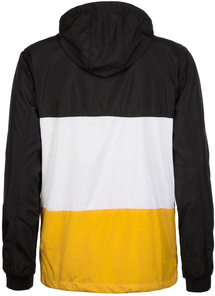 Демисезонная куртка Urban Classics Color Block Pull Over Jacket (TB2101) black/chrome yellow/white