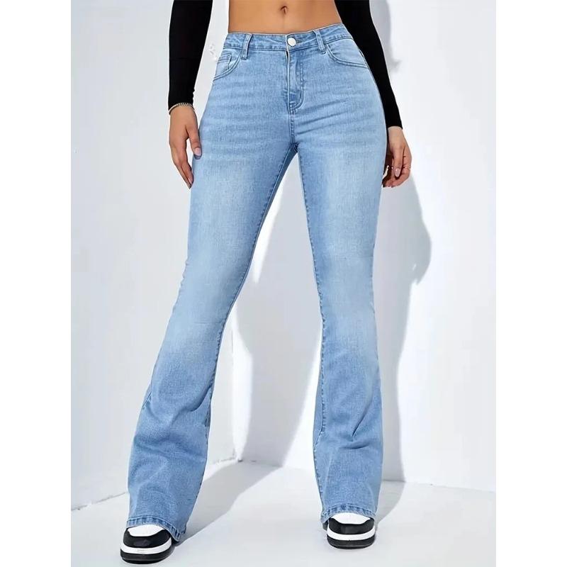 Retro Flare Jeans for Women In Summer New Straight Loose Design Niche Casual Trousers