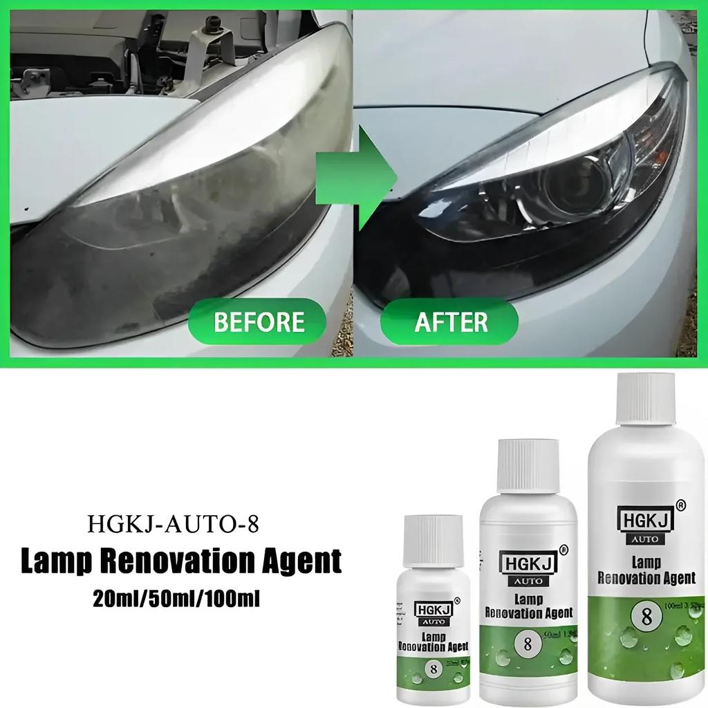 Car Headlight Restoration Polishing Kits Headlamp Scratch Remover Repair Cleaning Paste Remove Oxidation Headlight Polish Liquid