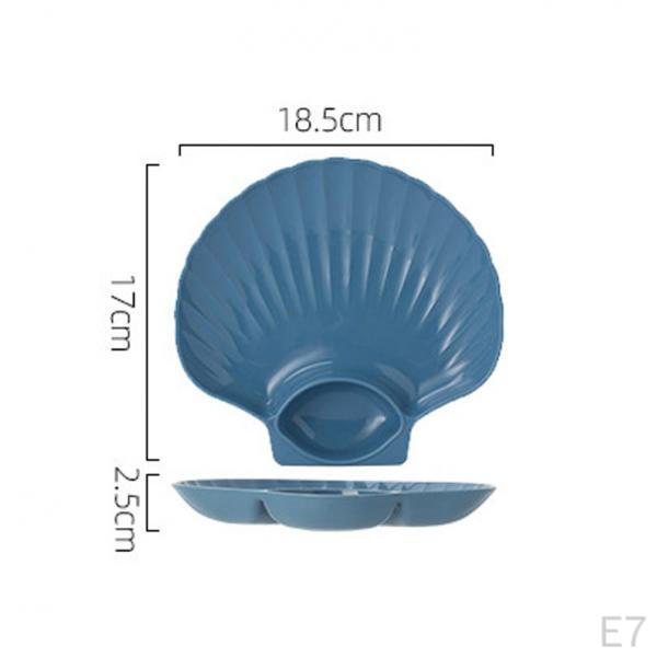 Dumpling Plate with Sauce Compartment Serving Holder Platter Tray for Party