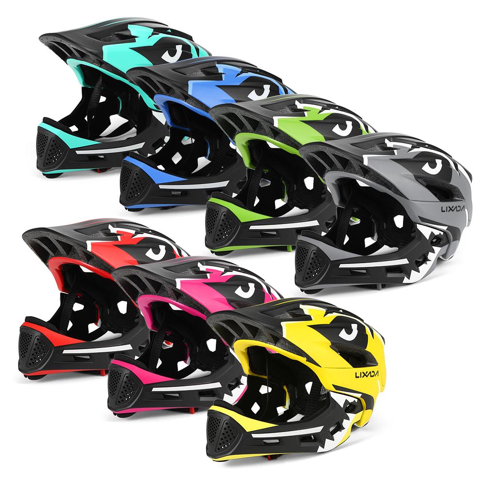 Casco Integrale Staccabile per Bambini Casco di Sicurezza Sportivo per Bambini per Ciclismo Skateboard Pattinaggio a Rotelle Casco Sportivo Integrale