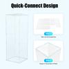 2 Acrylic Flower Stands, 31.5in Clear Display Cube Pedestal Flower Tower, for Weddings, Birthdays, 11.02lbs Load Capacity