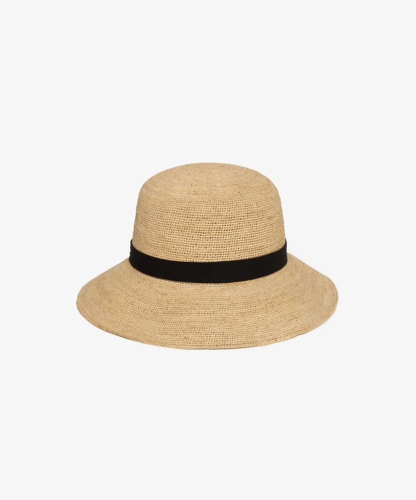 LACOSTE Women'S Ribbon Strap Raffia Bucket Hat Rk228E-56G 02S