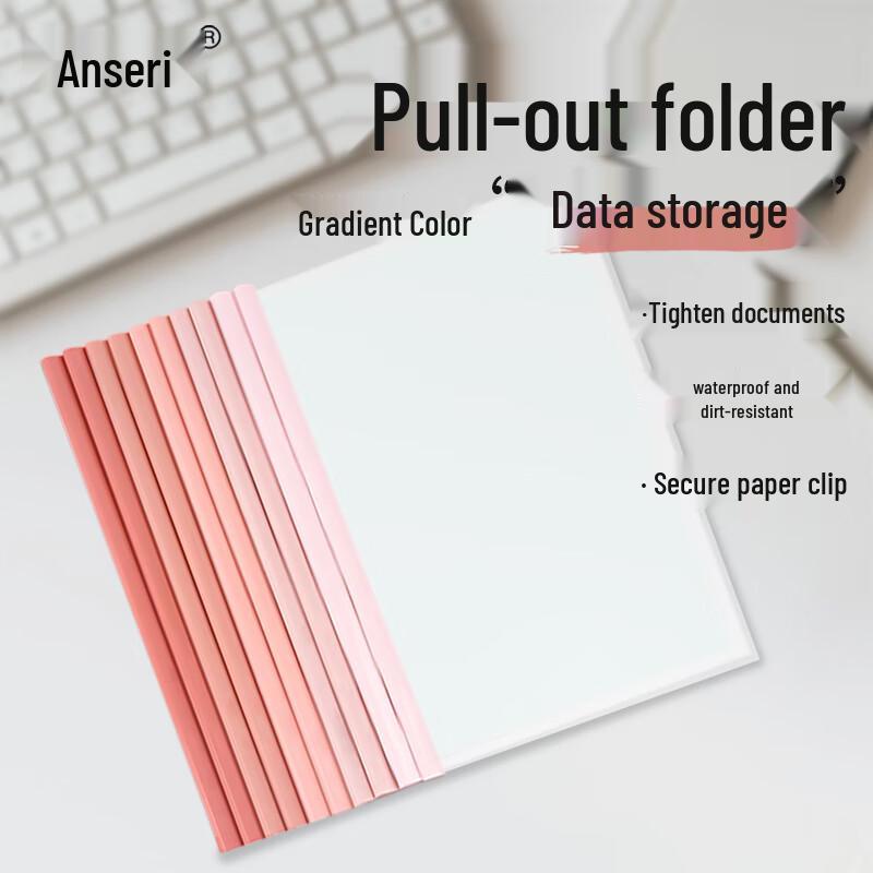 Anshairui Transparent Slide Binder Report Folders