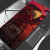 Red Anime Extended Desk Mat Laptop Cute H-hazbin XXL Hotel Mouse Pads PC Gamer Cabinet Mousepad A-alastor Non Slip Keyboard Rug